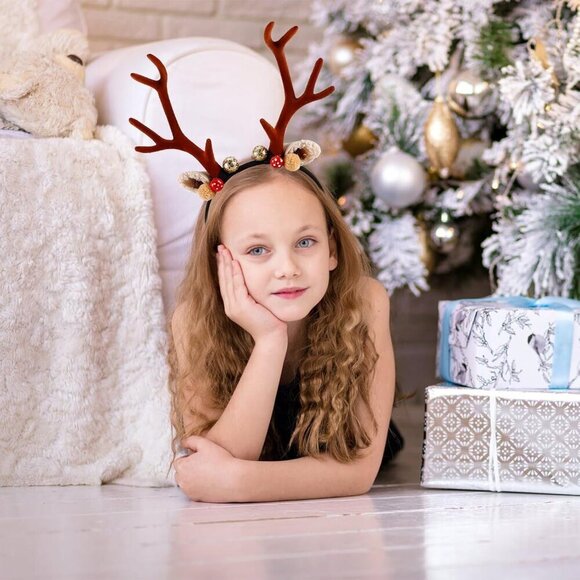 Reindeer Antler Headband Christmas Costume Festive Party Cosplay Holiday Accesso main image 9
